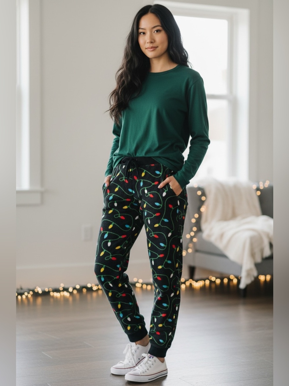 Tipsy Elves Holiday Lights Lounge Pants